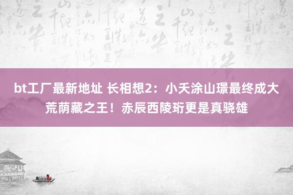 bt工厂最新地址 长相想2：小夭涂山璟最终成大荒荫藏之王！赤辰西陵珩更是真骁雄