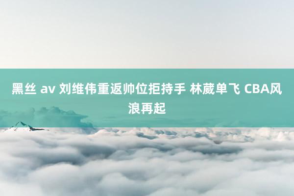 黑丝 av 刘维伟重返帅位拒持手 林葳单飞 CBA风浪再起